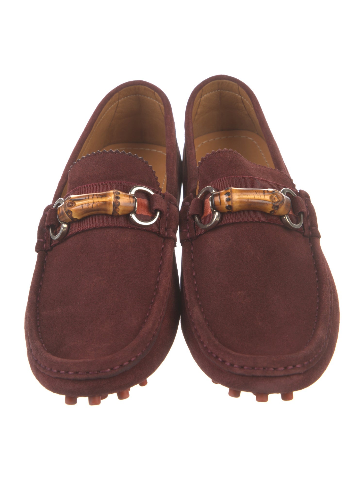 Gucci Web Accent Suede Drivers